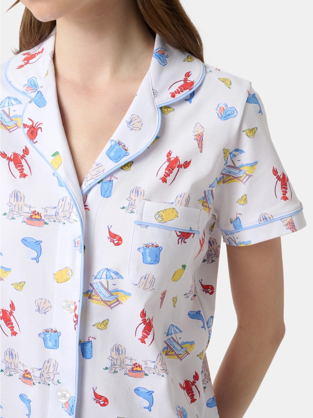 Roller Rabbit Catch of the Day Polo Pajamas